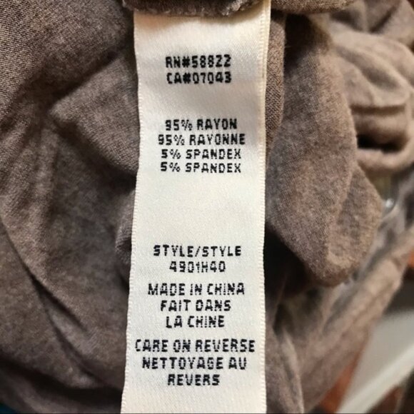 Max Studio Sleeveless Cowl Neck Jumpsuit Wide Leg  Pocket Stretch Pant Neutral - Picture 8 of 16